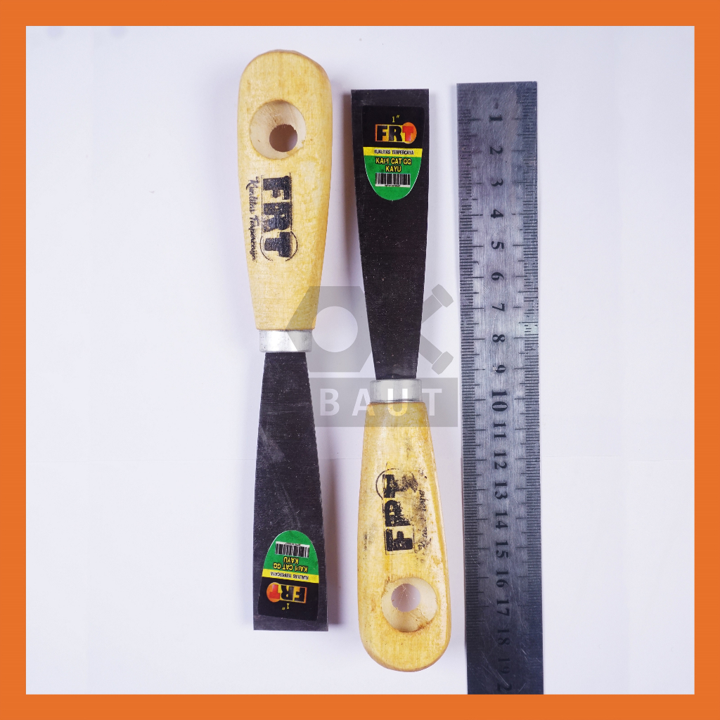 FRT KAPI 1" gagang KAYU Kapi Cat 1 inch 2.5 cm