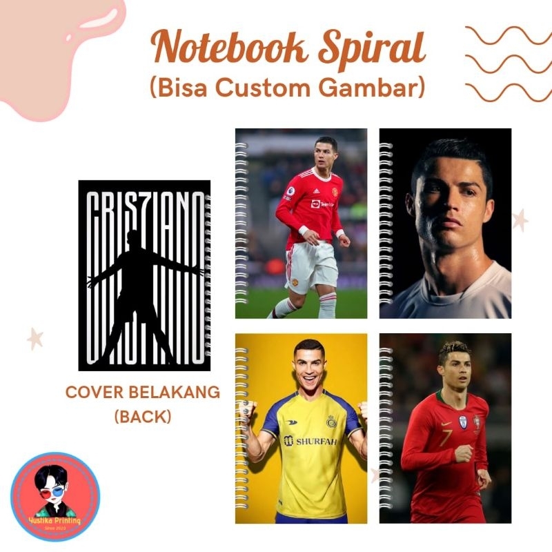 

Notebook Spiral Cristiano Ronaldo - Bisa request gambar lain