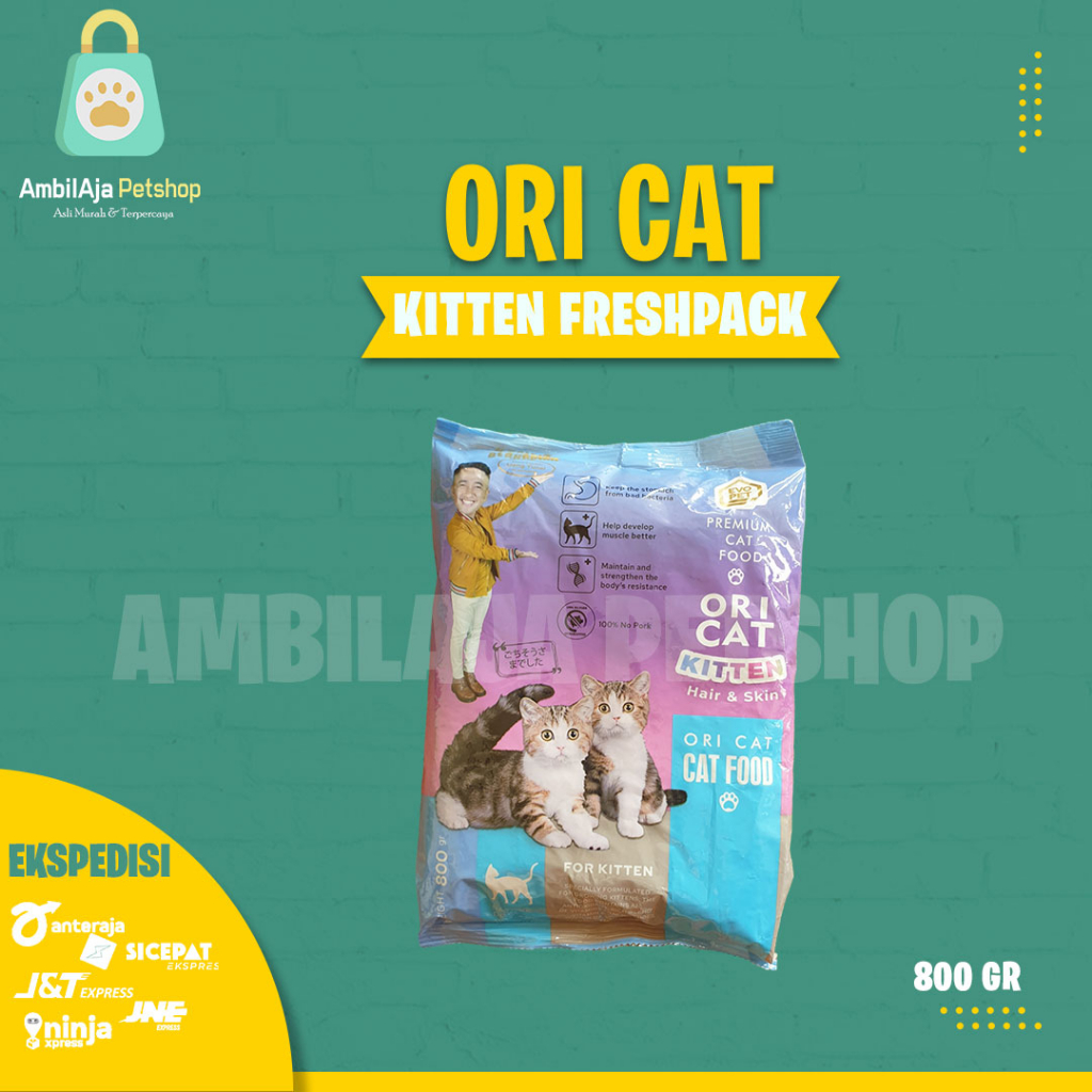 Makanan kucing murah ORI CAT 800 Gram ALL VARIAN