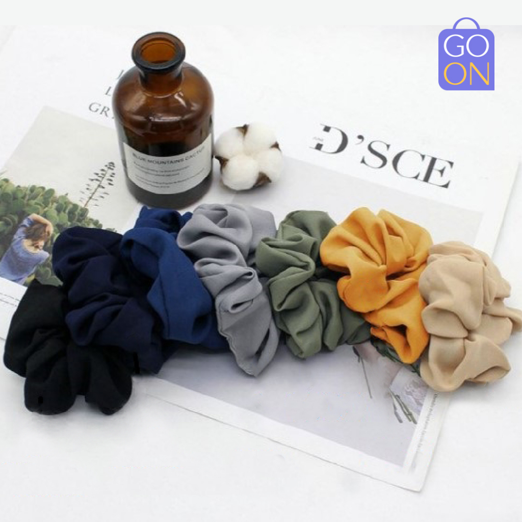 GO ONLINE Scrunchie - Kunciran Ikat Rambut Korea Cepol Hijab / Jilbab [ Gratis Ongkir / Cod ]