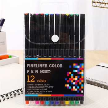 

Pena Warna Drawing Pen Fine Point Art Watercolor 0.4mm - TV4 - 12 colour
