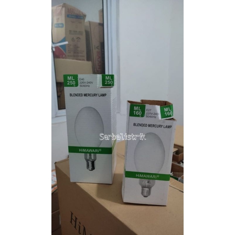 Lampu ML MERCURY 250Watt E40 HIMAWARI/Lampu jantung E40/Lampu jalan E40/gratis bubble wrap