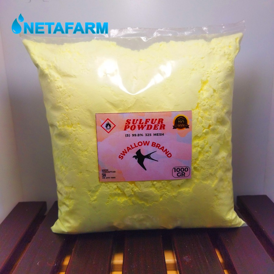 Belerang Bubuk Halus Sulfur Powder Belerang Sulfur 99,8% - 1kg