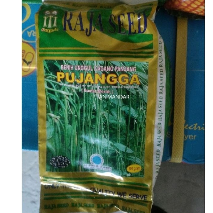 BIBIT KACANG PANJANG UNGGUL PUJANGGA ISI 500 GR-RAJA SEED ORIGINAL TERMURAH