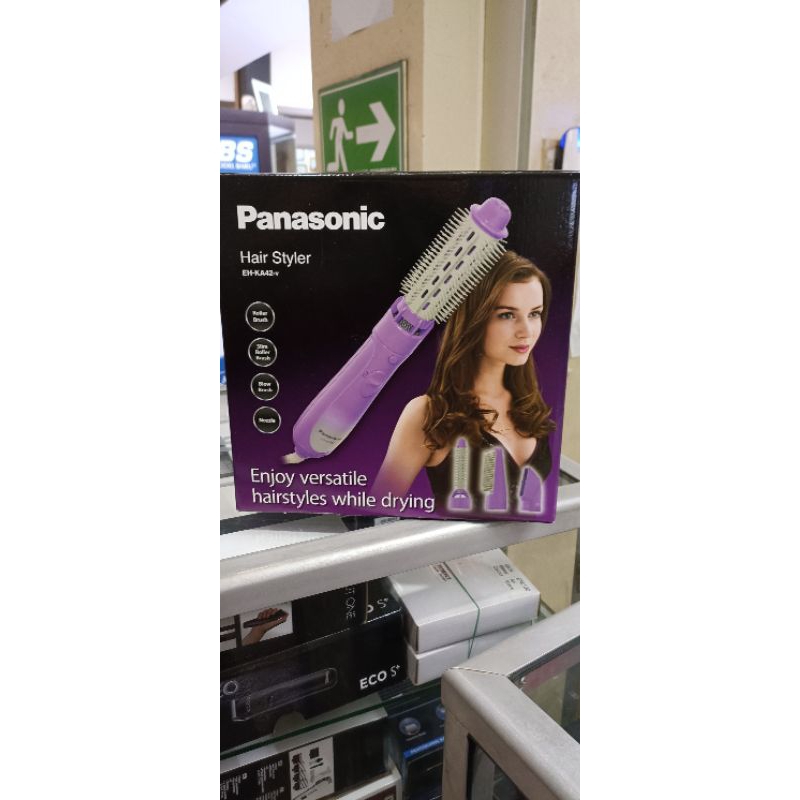 Panasonic Hair styler kuru kuru EH KA42 V  Hairdryer sisir flexible styling 4in1