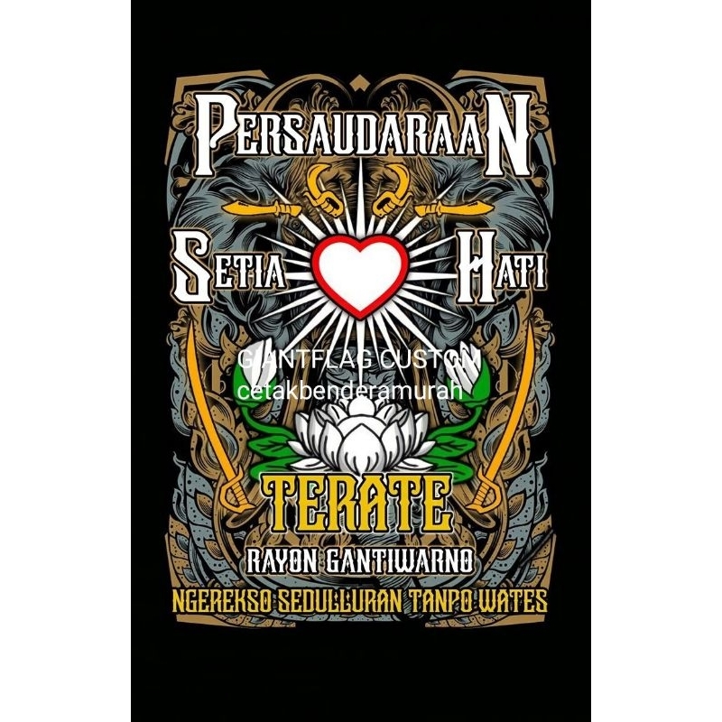 TERMURAH + TERBARU, BENDERA PSHT FULL PRINTING, CETAK BENDERA SH, FLAG SH, MINI FLAG PSHT, GIANTFLAG