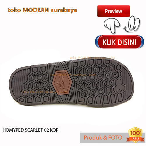 Sandal pria modern casual sendal sopan slide cowok selop HOMYPED SCARLET 02