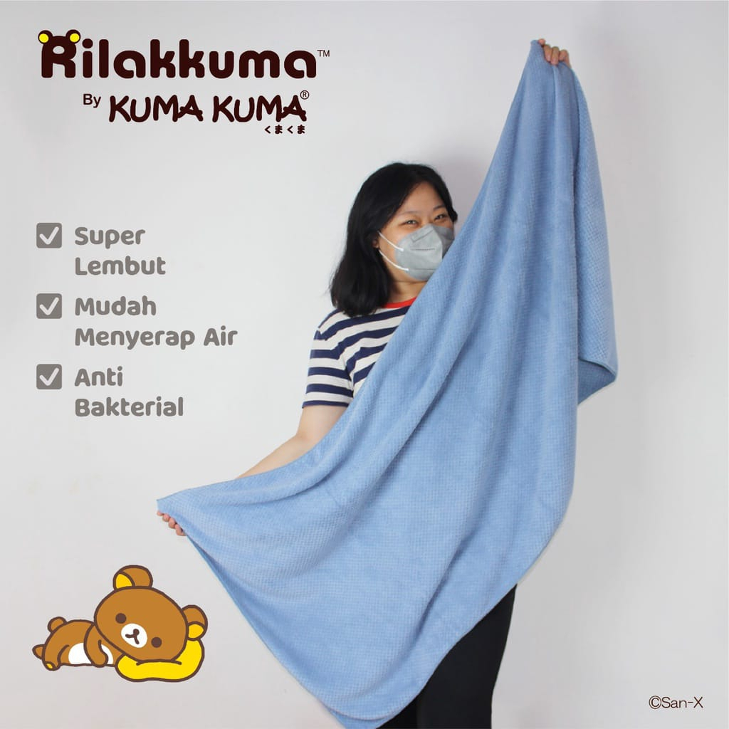 Kuma Kuma Pineapple Towel Microfiber | Handuk Bayi Mikrofiber 140x70cm