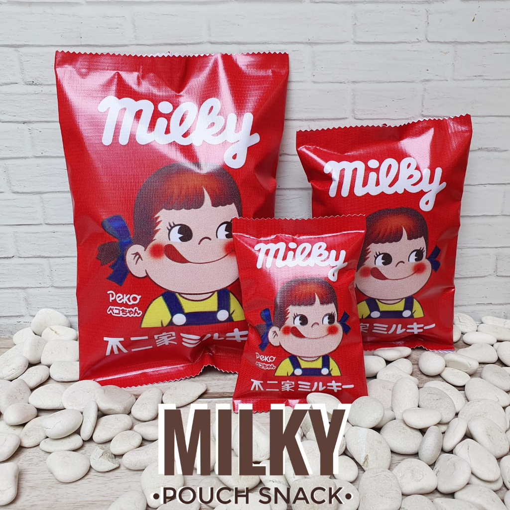 

Milky Peko Chan Pouch Snack Vinyl Kemasan Snack Hampers Birthday Jumbo Souvenir Ulang Tahun Pesta Set Hadiah Gift