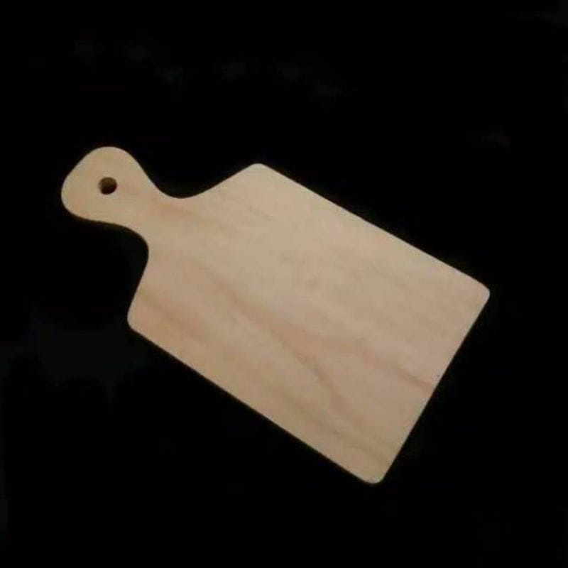 (PDW) Talenan Kayu Gagang Serbaguna Wooden Cutting Board Properti