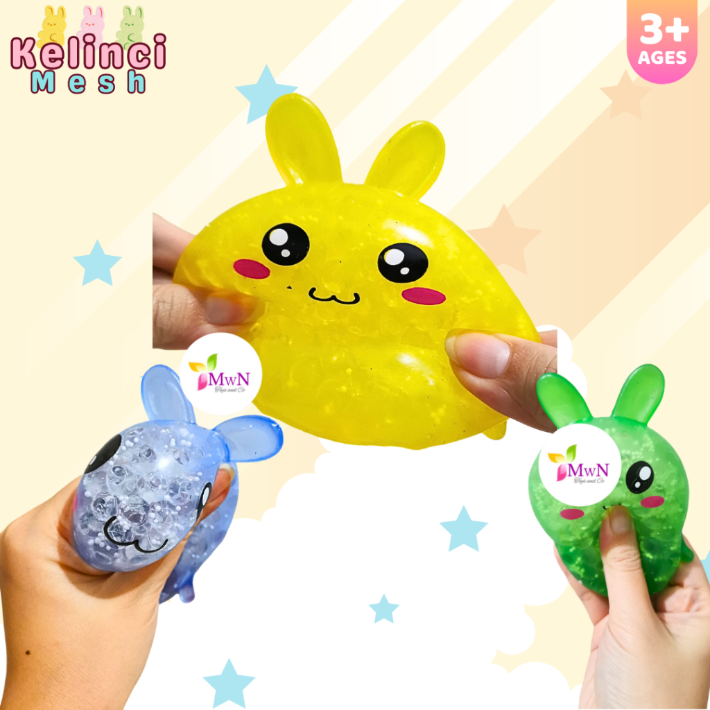 MWN Mainan Mesh Squishy Kelinci / Anti Stress