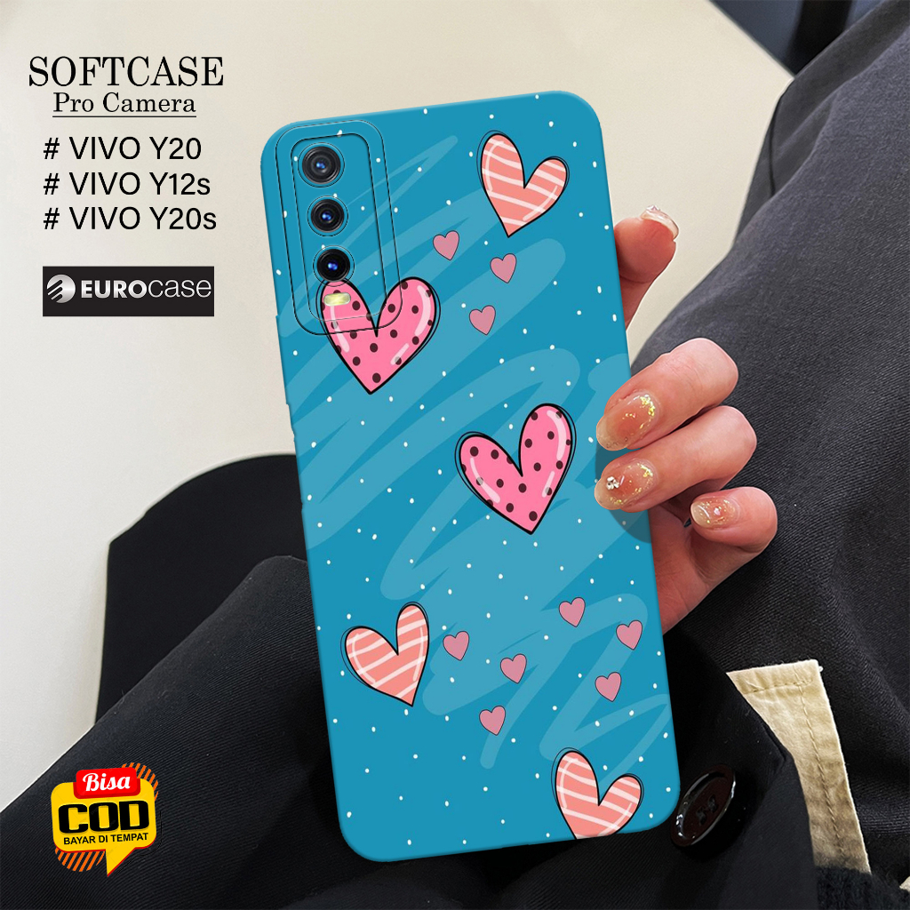 Soft Case Hp Vivo Y20 / Vivo Y20s / Vivo Y12s Terbaru - Fashion Case LOVE - Casing Hp Vivo Y20 / Y20