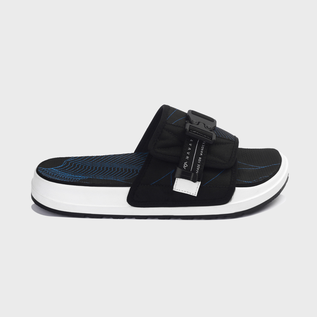 Navara Ripple Cerulean Sandal Slider Casual Pria | Forind x Navara Footwear
