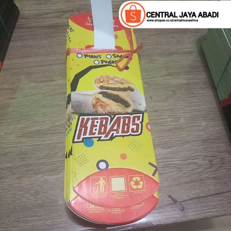 

100 LEMBAR KERTAS KEBAB TARIKAN UKURAN 25 × 9,5 CM HIGH QUALITY PAPER CRAFT TEBAL PRODUK TERBARU | KOTAK KEBAB KEKINIAN | DUS KEBAB VIRAL TIKTOK | KEMASAN KEBAB KEKINIAN | BOX KEBAB VIRAL | ARINA SHIVA GROUP 5891