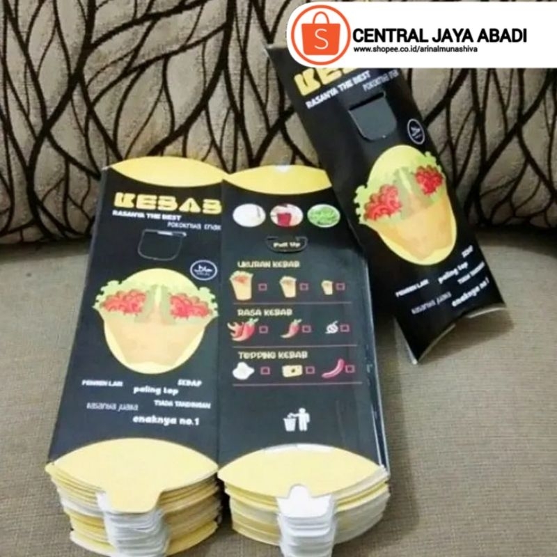 

100 LEMBAR KERTAS KEBAB TARIKAN UKURAN 25 × 9,5 CM HIGH QUALITY PAPER CRAFT TEBAL PRODUK TERBARU | KOTAK KEBAB KEKINIAN | DUS KEBAB VIRAL TIKTOK | KEMASAN KEBAB KEKINIAN | BOX KEBAB VIRAL | ARINA SHIVA GROUP 5898