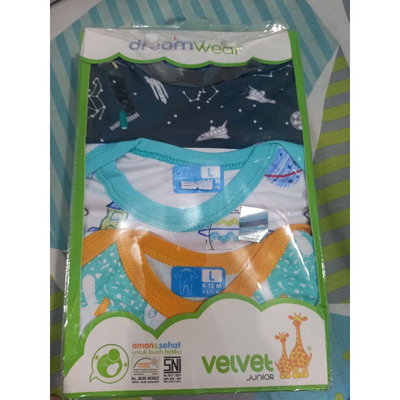 Baju Bayi Jumper Velvet Kaki Tertutup