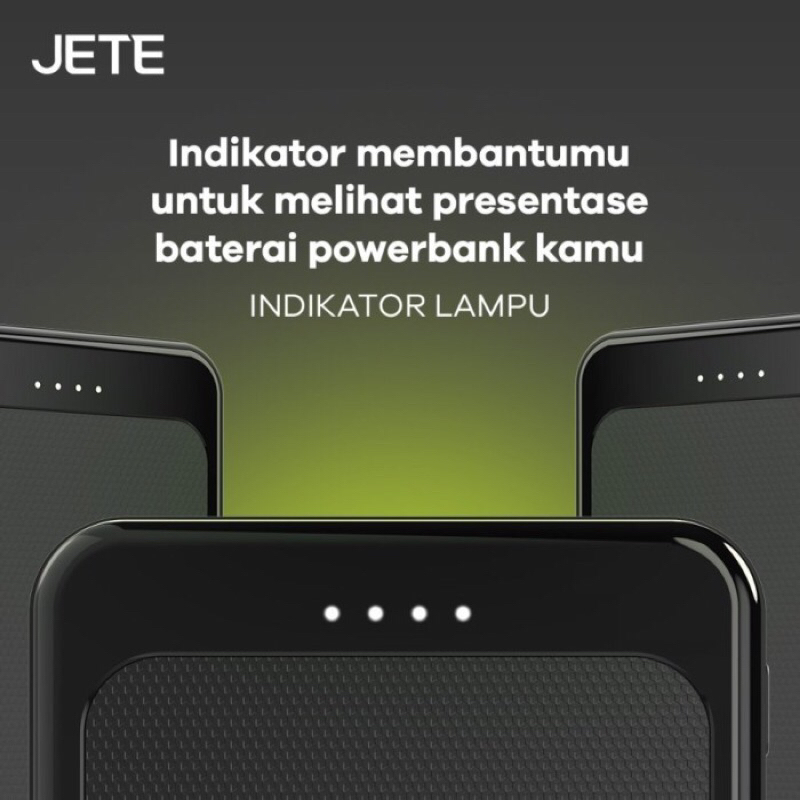 Powerbank JETE C8 10000mAh with Dual USB Output 2.1A