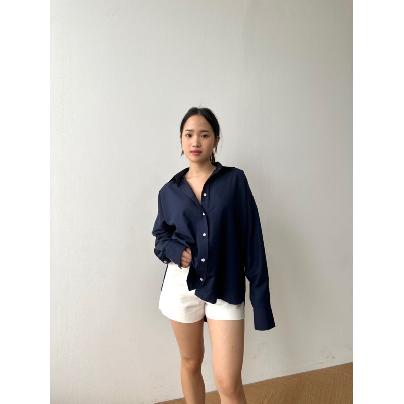 Olivia Oversized Shirt / Kemeja Wanita / Kemeja Oversized / Kemeja Katun