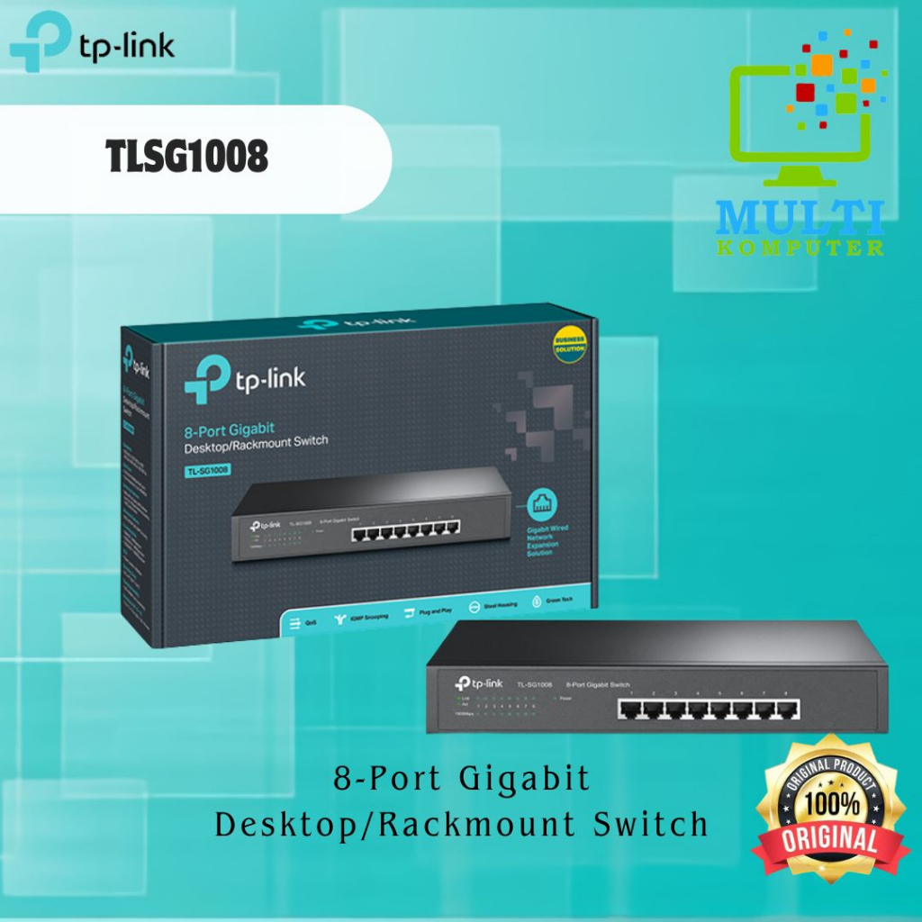 Tp-link TL-SG1008 8-Port Gigabit Desktop/Rackmount Switch Poe+