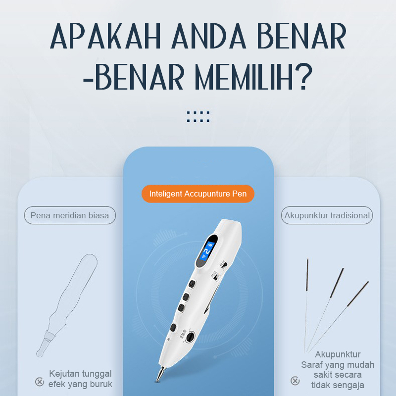 Smart Pena Terapi Pen Akupuntur Profesional Pro Inteligent Accupunture Pen Pena akupuntur elektronik[100%ori]