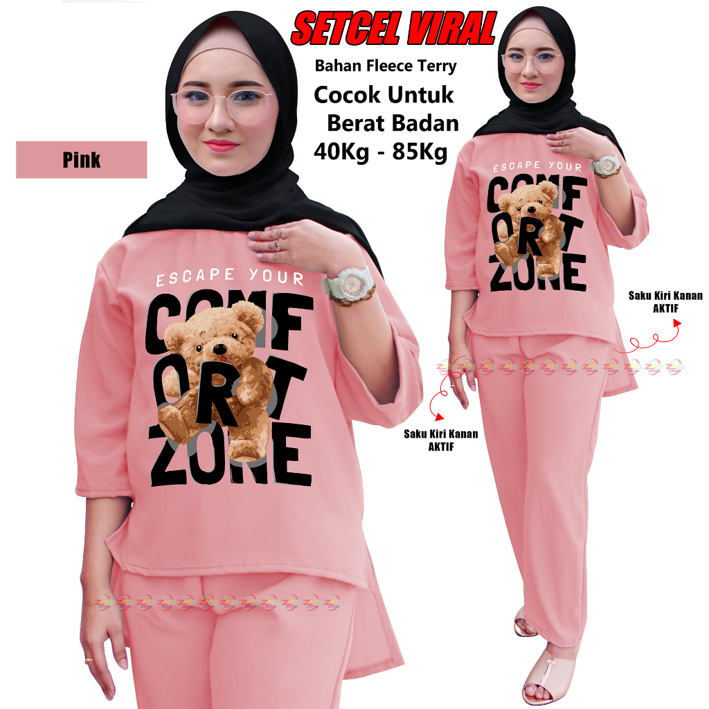 [COD] Shazfa.apparel - Setelan Muslim Wanita Terhits Setcel Viral Slebew Bahan Crinkle Air flow