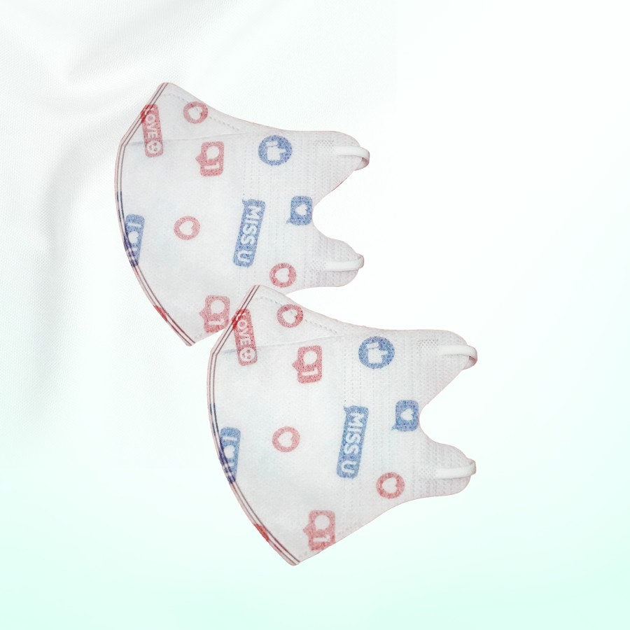 MASKER ROVINA DUCKBILL KIDS NON MEDIS MOTIF 3PLY 50S / MASKER ANAK