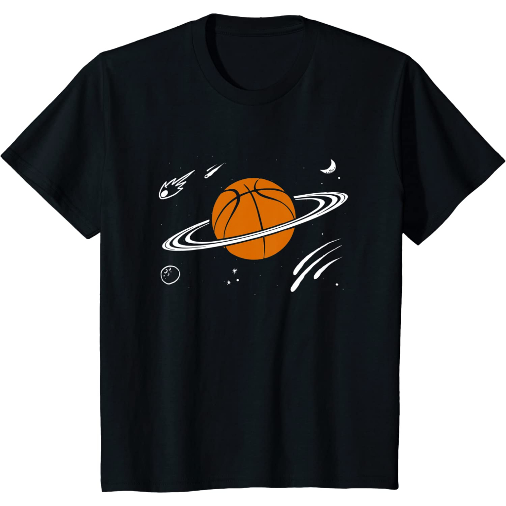 Baju anak Basketball Sports Planet Saturn Ring Galaxy Space Ball T-Shirt baju anak murah Fashion Bay