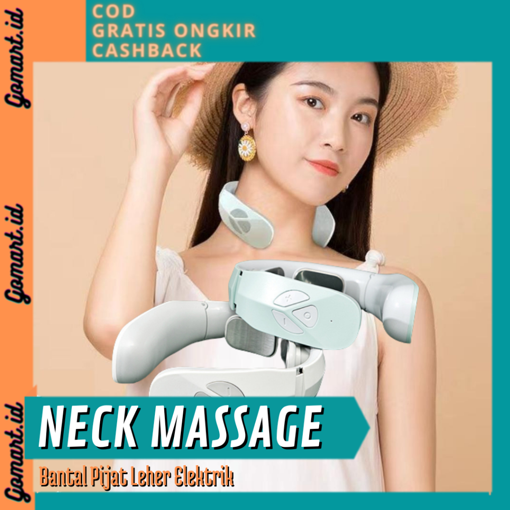 Bantal Pijat Leher Elektrik EMS - Alat Pijit Leher Elektrik - Pemijat Leher Elektrik - Neck Massage EMS Portable USB
