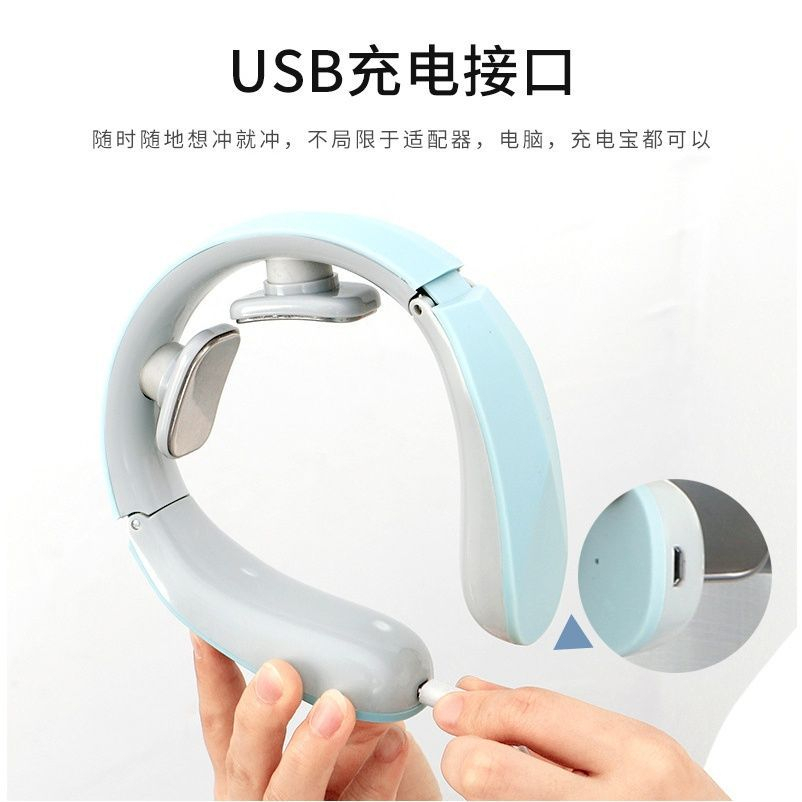Bantal Pijat Leher Elektrik EMS - Alat Pijit Leher Elektrik - Pemijat Leher Elektrik - Neck Massage EMS Portable USB