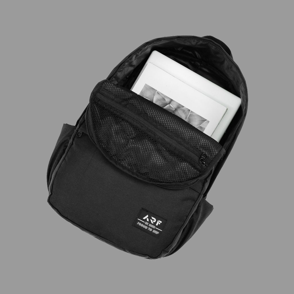 Tas Ransel Pria Wanita Sekolah Backpack Gendong Punggung Waterproof Original Arf Black New Arrival Elv