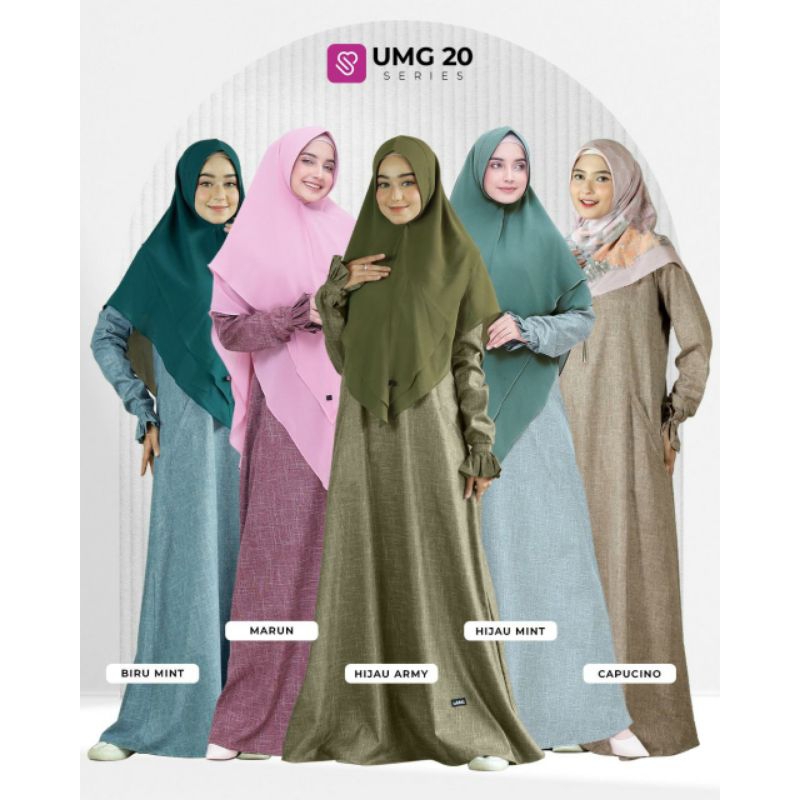 Gamis umg20 katun linen luxury ukhti munira
