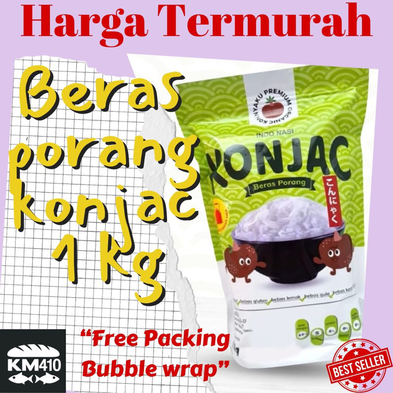 

Beras Porang Merk Konjac Kemasan 1 Kg