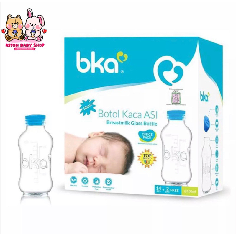 BKA Botol Asi Kaca 16 x 100 ml Botol Kaca Asi