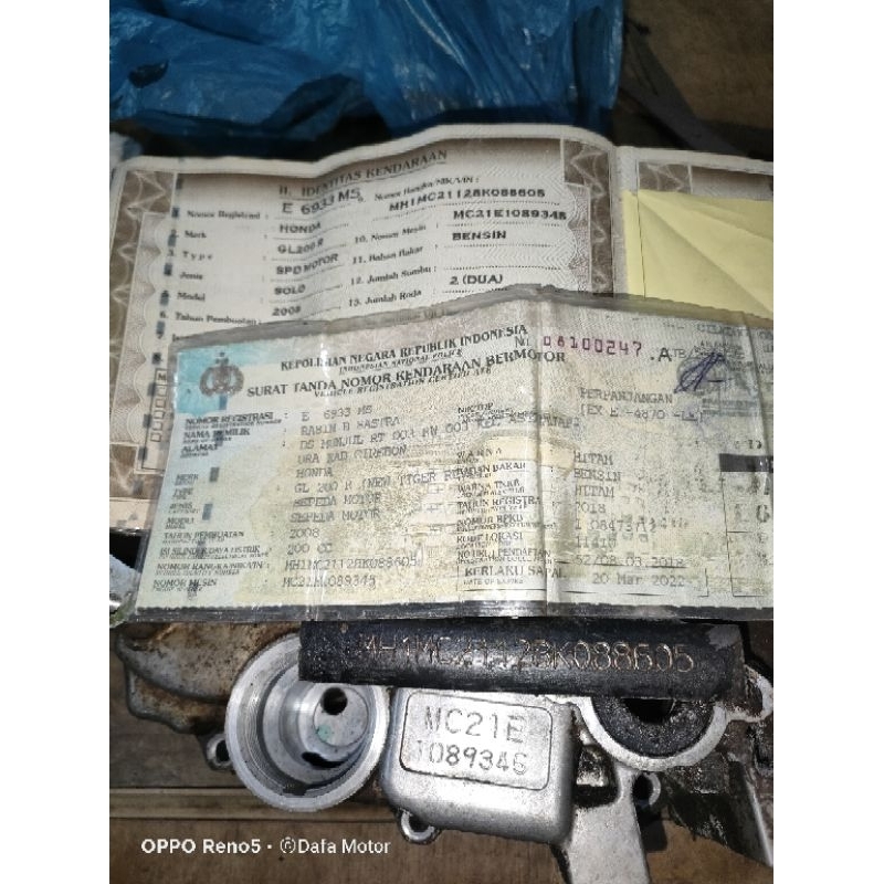 dokumen tiger revo plat E th 2008