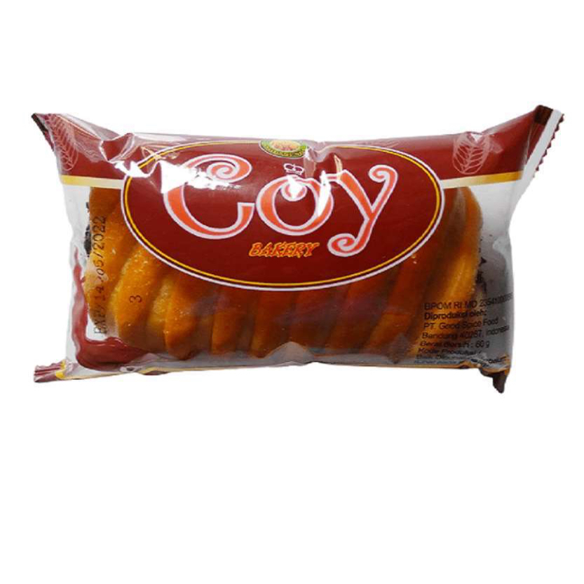 Roti COY Cokelat / Susu / Stoberi Lumer 60 Gram