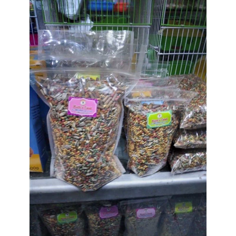 

Makanan / Snack Yummy untuk Si Hammy kemasan pouch besar -+700gr