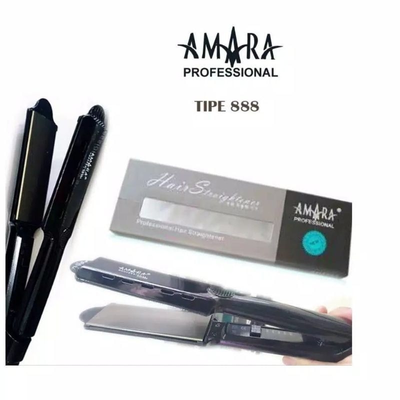 Catok Rambut AMARA 888 Catokan Rambut Plat Lebar Lurus ION Pelurus Rambut AMARA Original