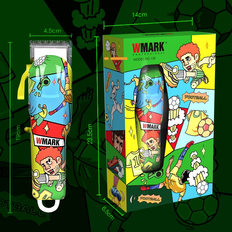 WMARK NG-129 SOCCER DESIGN - Electric Hair Clipper Alat Pangkas Rambut