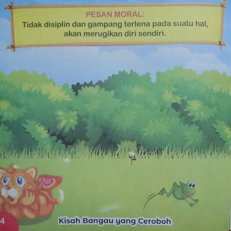 Buku Cerita Anak Seri Fabel Dongeng Kisah Bangau Yang Ceroboh