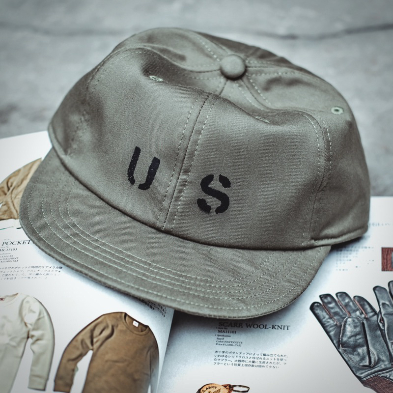 Topi Pria Canvas Militer US A3 Mechanic Cap Cycling Cap