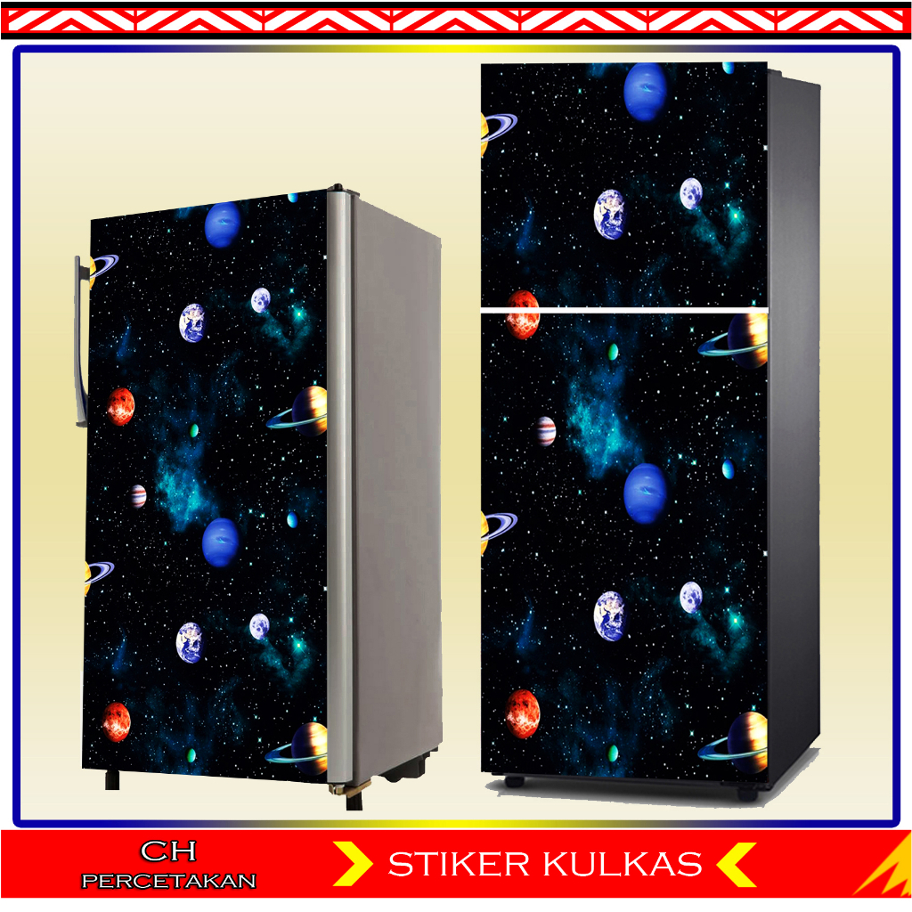 STIKER KULKAS 1PINTU, STIKER KULKAS 2PINTU, WALLPAPER KULKAS