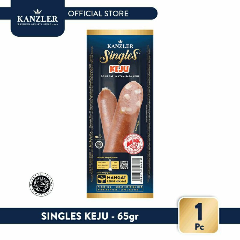 

Kanzler sosis singles keju 65 gram - 1pcs