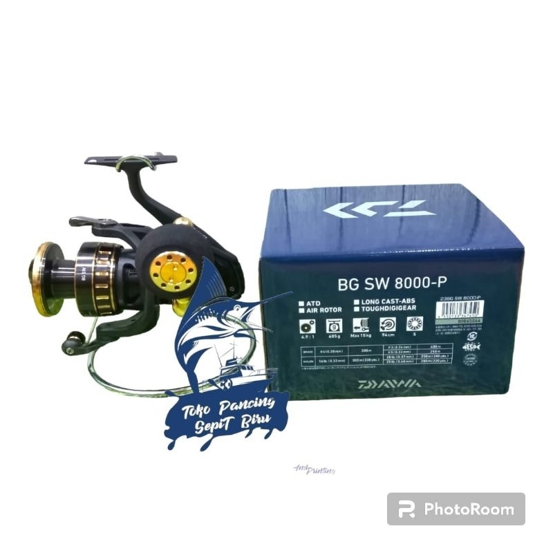 REEL SPINNING DAIWA BG SW 8000P POWER HANDLE SALTWATER NEW 2023 BEST SELLER