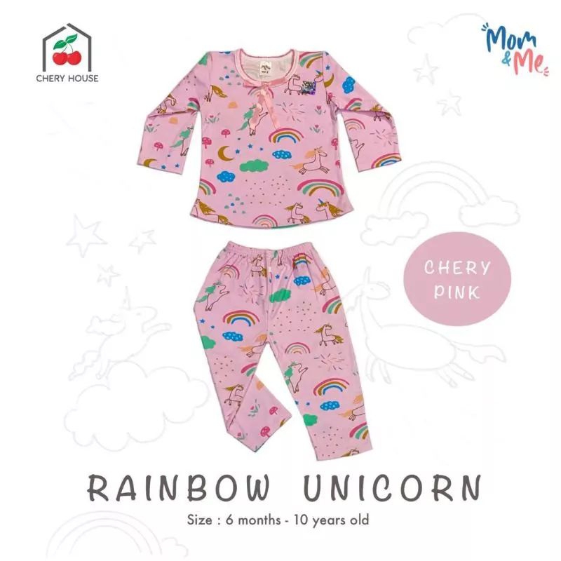 PIYAMA ANAK KIDZ TOO &amp; CHERY HOUSE / SETELAN BAJU TIDUR