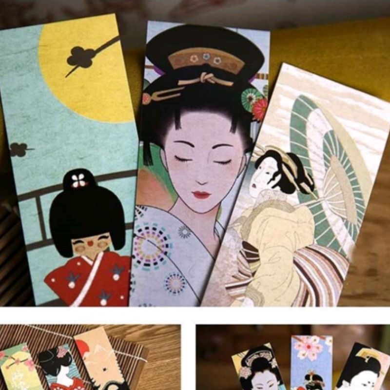 

30pcs/lot Pembatas Buku Bahan Kertas Gaya Jepang Vintage