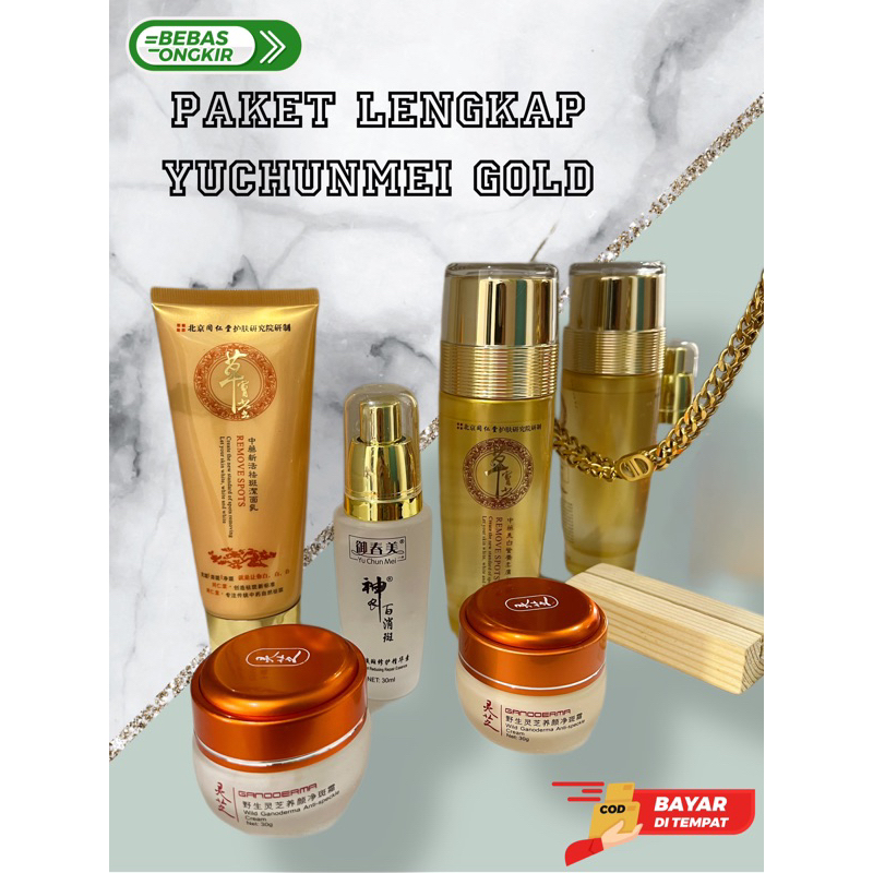 YU CHUN MEI GANODERMA // CREAM HERBAL ORIGINAL IMPORT // PAKET GOLD