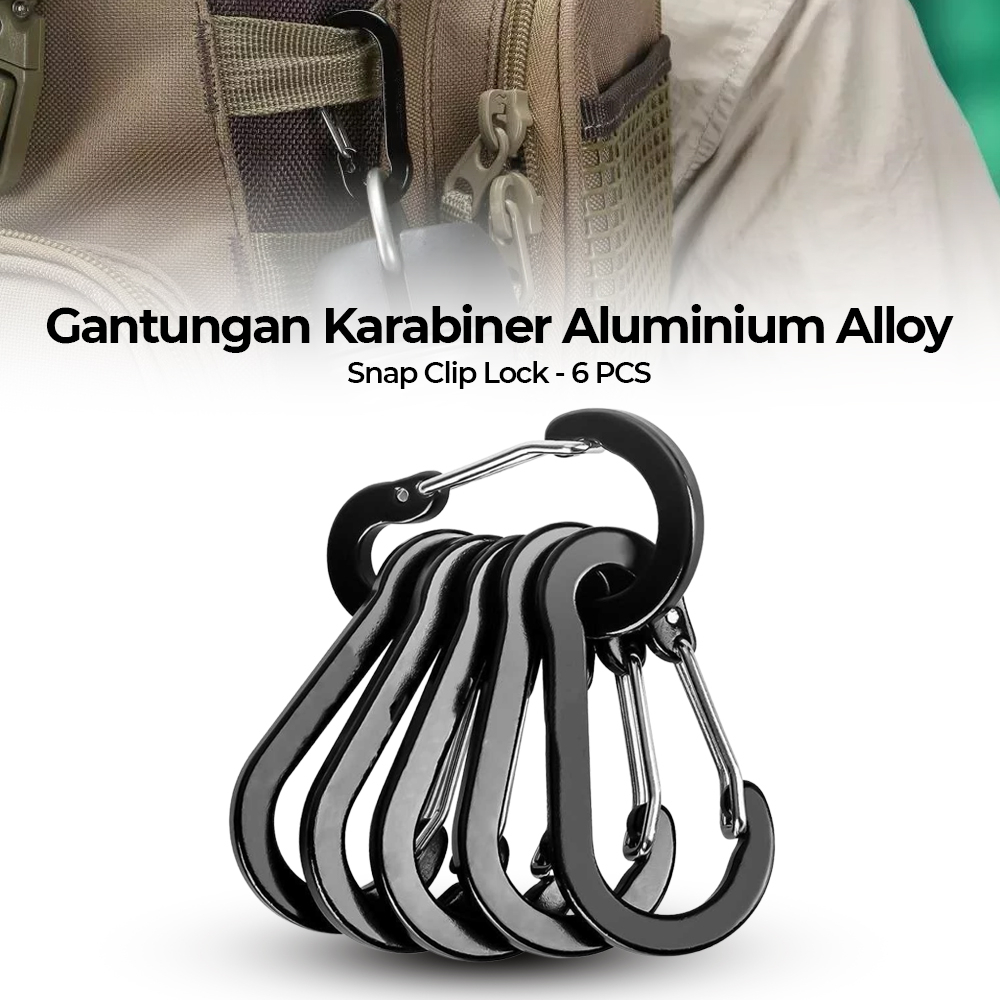 Gantungan Karabiner Aluminium Alloy Snap untuk Di tas