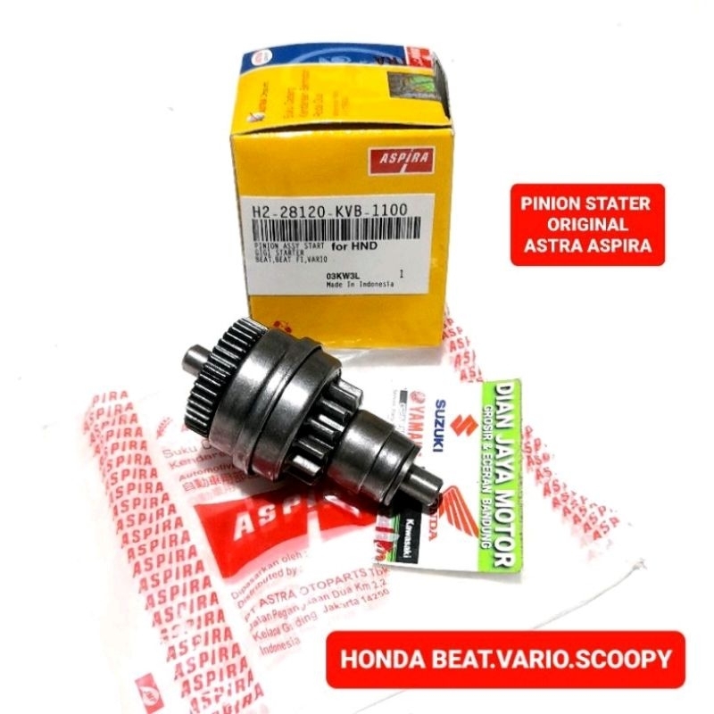 GIGI PNION STATER HONDA BEAT BET FI VARIO SCOOPY H2-28120-KVB-1100 ORI ASTRA ASPIRA GIGI PINION BEAT