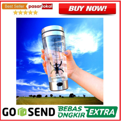 Unik Botol Minum Protein Electric Shaker 480ml Limited