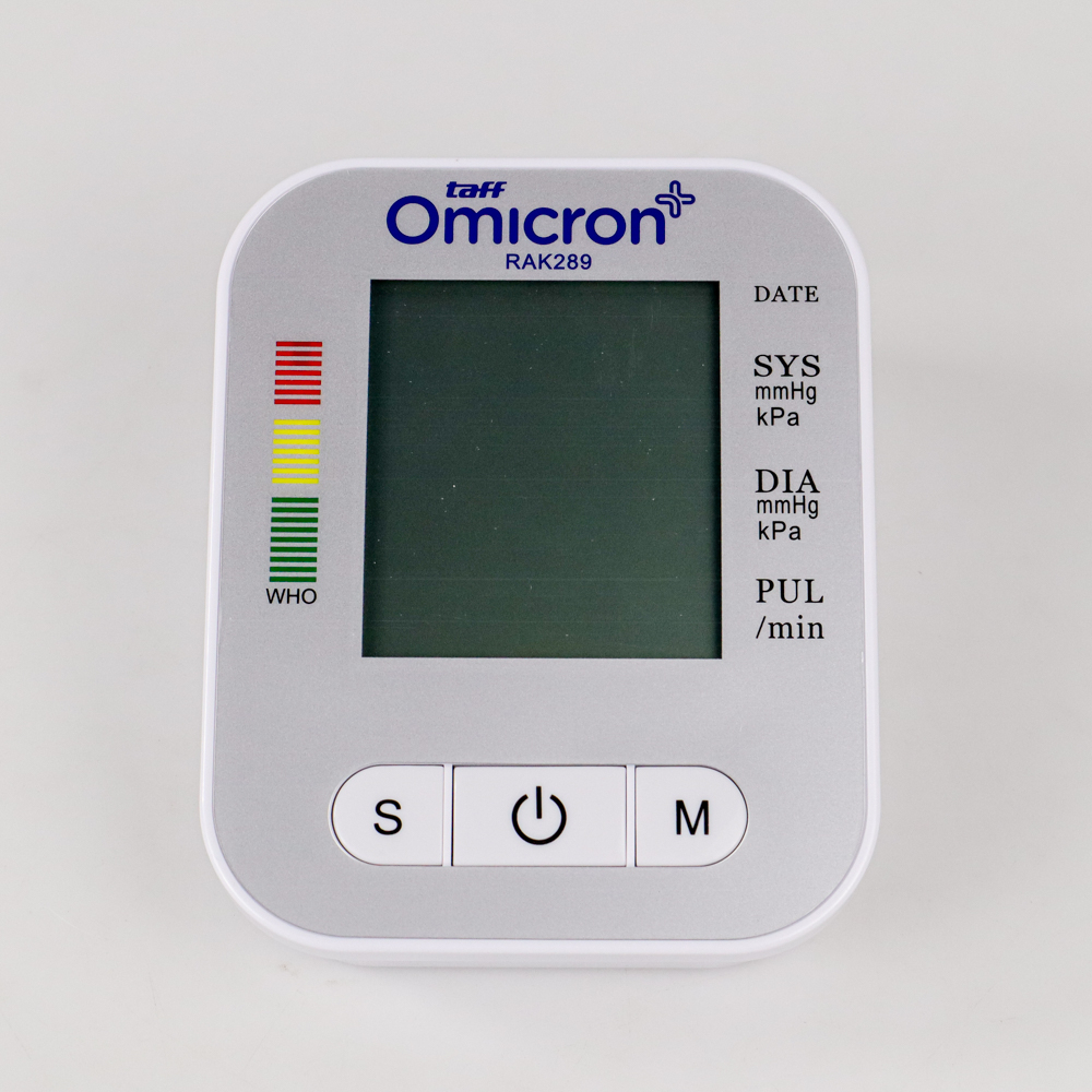 TaffOmicron Tensimeter Digital Ukur cek Tekanan Darah Sphygmomanometer dengan suara